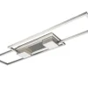 TRIO LED Deckenlampe ALBANY 100 cm nickelfarbig
