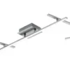 TRIO LED Deckenlampe ARVIN 245 cm nickelfarbig