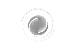 TRIO LED Deckenlampe CAYA 50 cm alufarbig