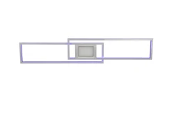 TRIO LED Deckenlampe GANADO 110 x 21 cm nickelfarbig