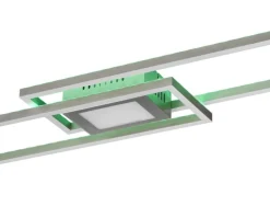 TRIO LED Deckenlampe GANADO 110 x 21 cm nickelfarbig