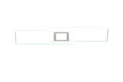 TRIO LED Deckenlampe GANADO 110 x 21 cm nickelfarbig