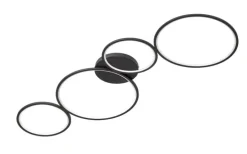 TRIO LED Deckenlampe RONDO schwarz