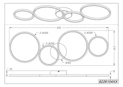 TRIO LED Deckenlampe RONDO schwarz