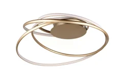 TRIO LED Deckenlampe TRS NALA goldfarbig