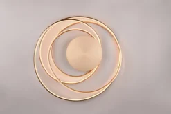 TRIO LED Deckenlampe TRS NALA goldfarbig