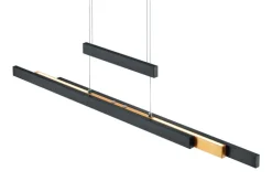 TRIO LED Pendellampe TRAJAN schwarz