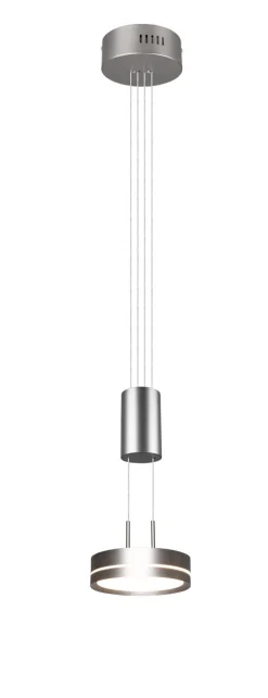TRIO LED Pendelleuchte FRANKLIN 1-flg nickelfarbig