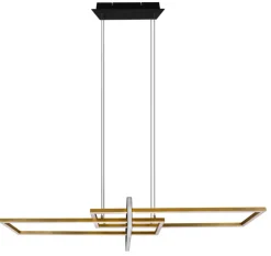 TRIO LED Pendelleuchte SALINAS messingfarbig