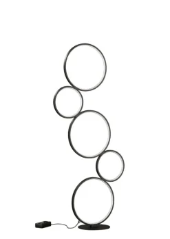 TRIO LED Stehlampe RONDO 115 cm schwarz