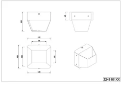 TRIO LED Wandlampe ARINO 12 cm