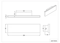 TRIO LED Wandlampe CONCHA weiß