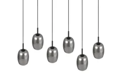 TRIO Retrofit Balkenpendel TRS BARRET 89 cm schwarz /rauchfarbig