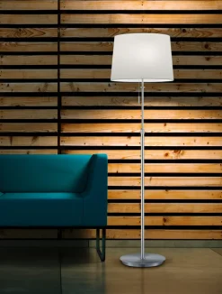 TRIO Retrofit Stehlampe LYON nickelfarbig