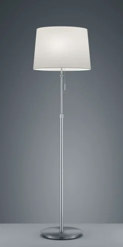 TRIO Retrofit Stehlampe LYON nickelfarbig