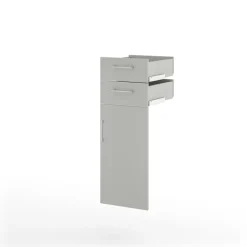 Tür-Schubkasten-Set VARY 38 x 104 cm grau