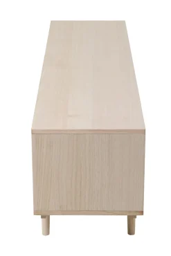 TV-Lowboard 150 x 45 cm Braun/ Rattan