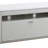 TV-Lowboard AMORA 195 cm Holznachbildung weiß