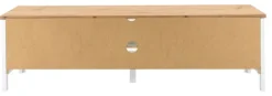 TV-Lowboard BERGEN 160 x 45 cm weiß/Artisan Oak