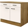 Unterschrank Avila Magnolia matt/Lancelot Oak ca.100cm