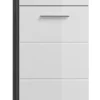 Unterschrank SCOUT 37 x 88 cm grau/ weiß Hochglanz