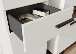 Unterschrank YONKERS 34 x 123 cm Kaschmir/ Nussbaum