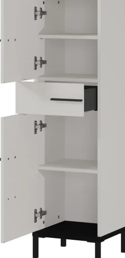 Unterschrank YONKERS 34 x 123 cm Kaschmir/ Nussbaum