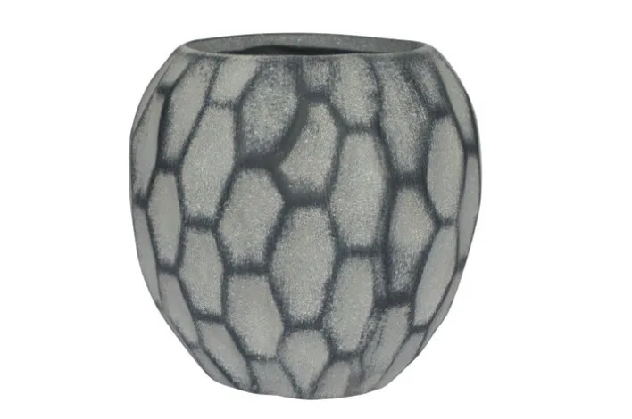 Vase 17 cm schiefergrau