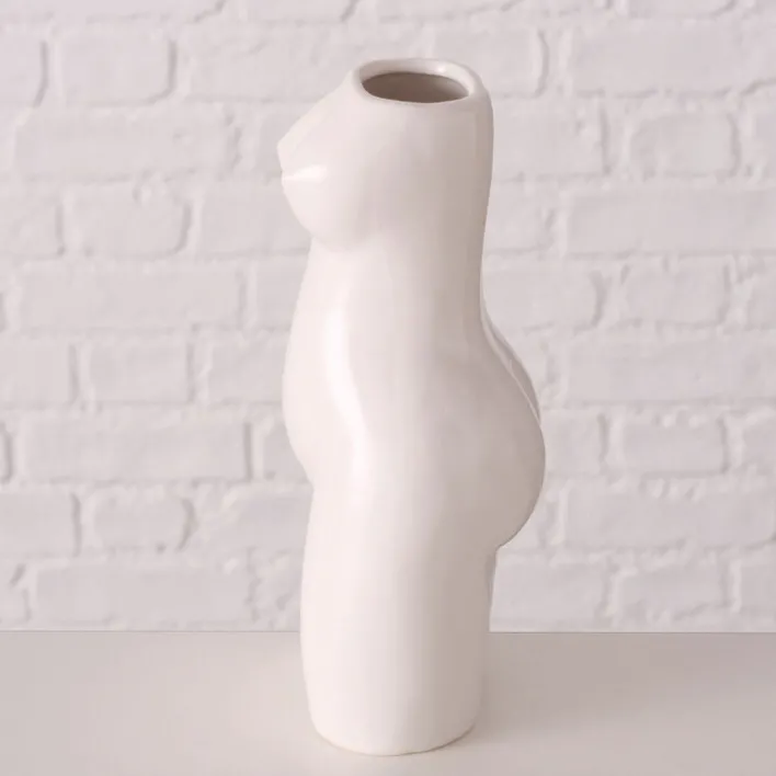 Vase AURICE 17 cm weiß