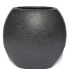 Vase STRUKTUR 16 cm schwarz matt