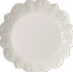 Villeroy & Boch Weihnachtsdeko Schale TOY´s DELIGHT ROYAL CLASSIC 24 cm weiß Relief Weihnachtsmotive