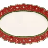 Villeroy & Boch Weihnachtsdeko Servierplatte TOY´s DELIGHT 24 x 37 cm rot