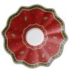 Villeroy & Boch Weihnachtsdeko Untertasse TOY´s DELIGHT 16,5 cm rot /grün