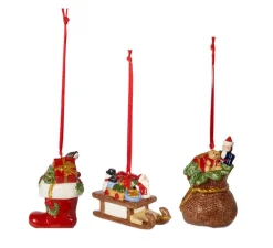Villeroy & Boch Weihnachtsbaumschmuck Geschenke NOSTALGIC ORNAMENTS 3-teilig