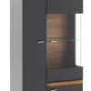 Vitrine CHARLOTTE grau 80 cm