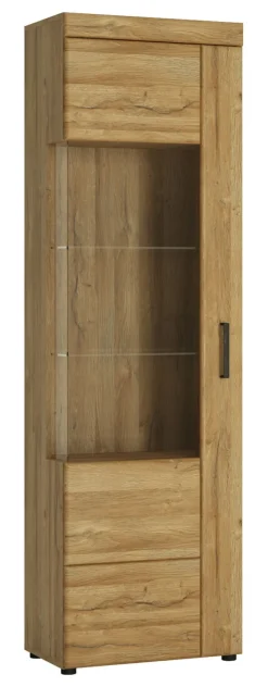 Vitrine CORTINA I 58 x 195 cm Eiche braun