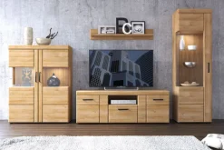 Vitrine CORTINA I 58 x 195 cm Eiche braun