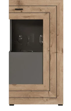 Vitrine FRENO II Oak/ grau