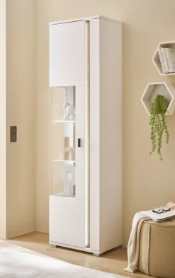 Vitrine LONG ISLAND L 55 cm weiß