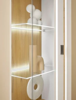 Vitrine LONG ISLAND L 55 cm weiß