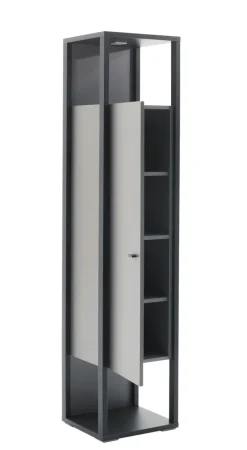 Vitrine LUXOR 40 x 178 cm Royal grau/ anthrazit