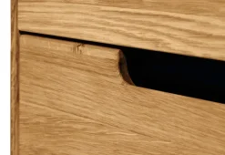 Vitrine MILO 103 x 147 cm Eiche teilmassiv