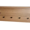 Wandgarderobe 80 x 30 cm Eiche-Dekor/schwarz