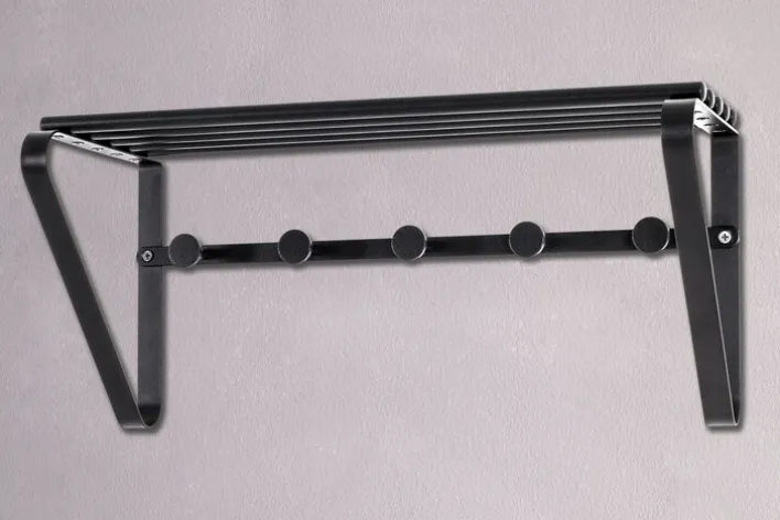 Wandgarderobe 45 x 20 cm Schwarz