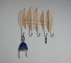 Wandgarderobe ALMA 49 x 35 cm goldfarbig/schwarz