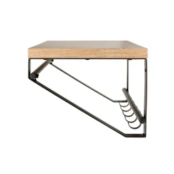 Wandgarderobe PARMA13 Eiche-Dekor/schwarz 70 x 30 cm