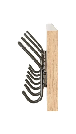 Wandgarderobe PARMA12 Eiche-Dekor/schwarz 60 x 20 cm