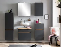 Waschbeckenunterschrank BRÜGGE grau 61cm