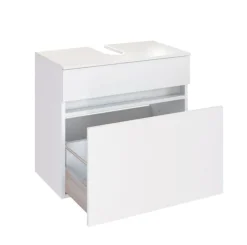 Waschbeckenunterschrank BAABE 60 x 55 cm Weiß matt