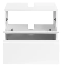 Waschbeckenunterschrank CARDIFF 60 x 53 cm Weiß Hochglanz